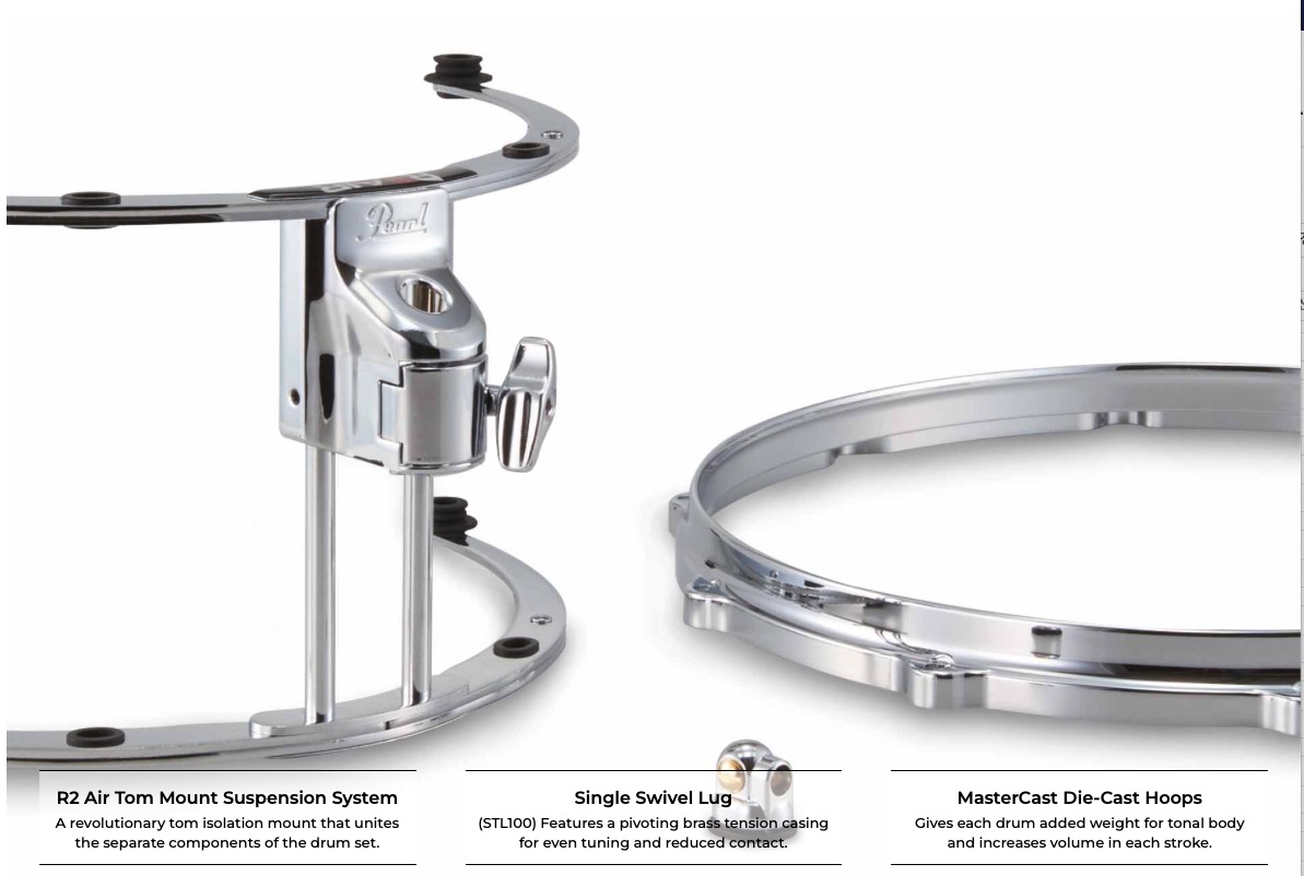 Pearl Integrated Suspension System for 8-10 hoop w/ BT3 - Forks Drum  Closet